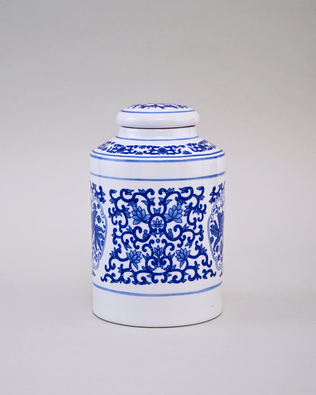 Blue Floral Heritage Ginger Jar