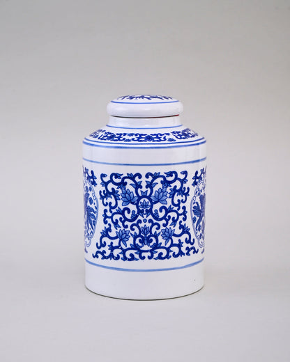 Blue Floral Heritage Ginger Jar