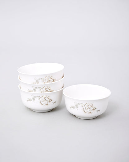 Classic Floral Porcelain Katori