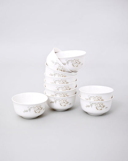 Classic Floral Porcelain Katori