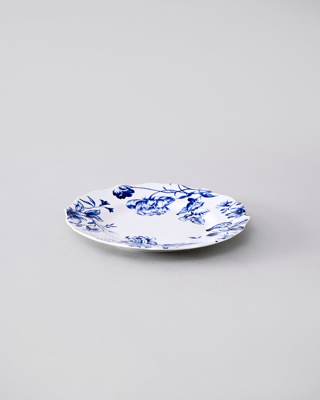 Blue & White Floral Elegance Quater Plate