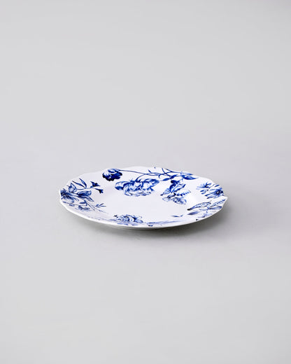 Blue & White Floral Elegance Quater Plate
