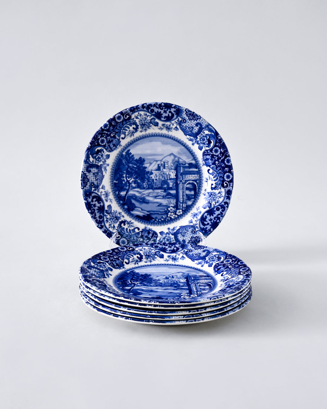 Roman Light Blue Quatre Plate