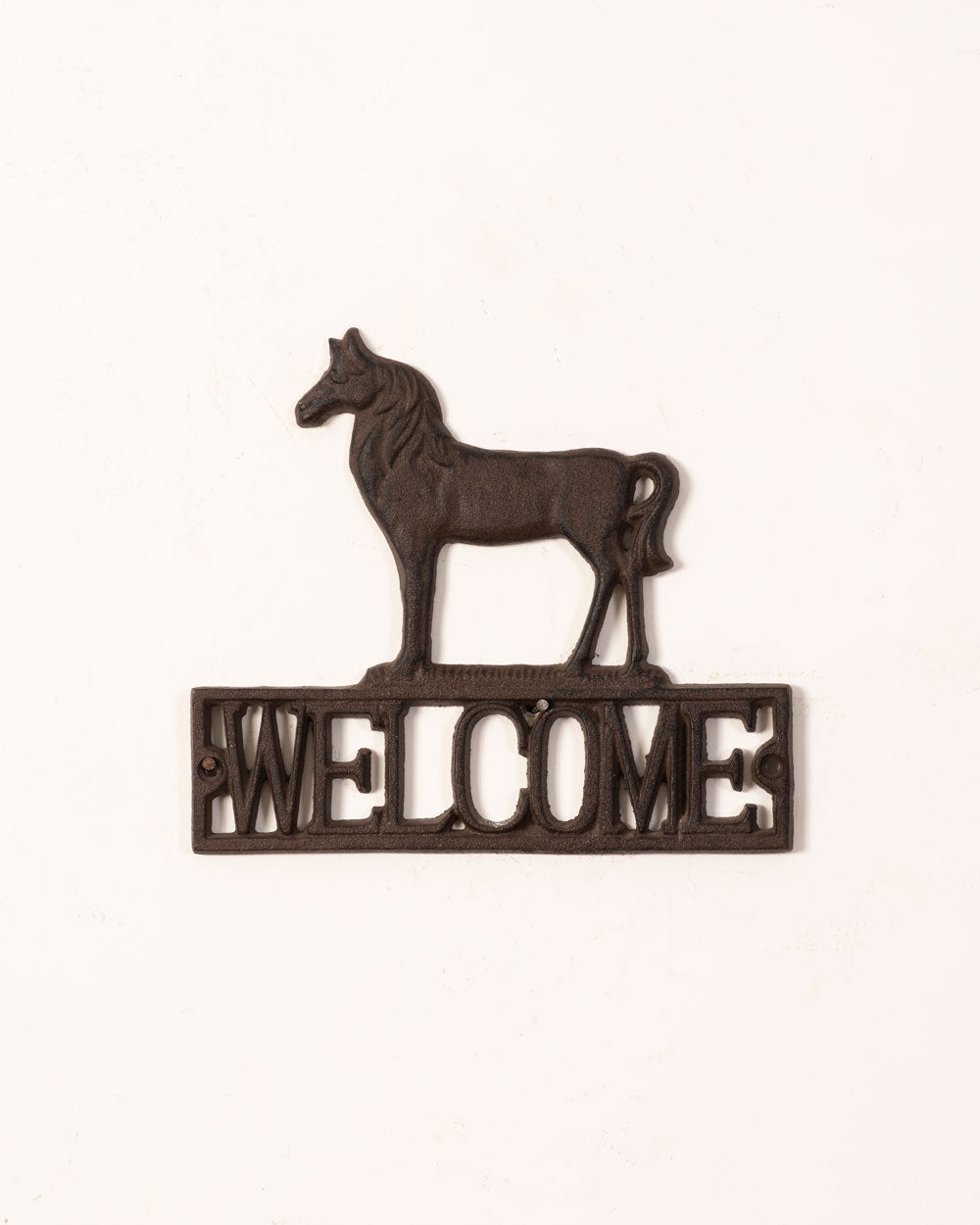 Welcome - Cast Iron Wall Mounted Sign
