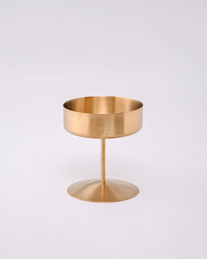 Stemline Pedestal Dessert Bowl - Gold