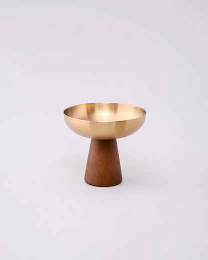 Crownspire Pedestal Dessert Bowl - Gold
