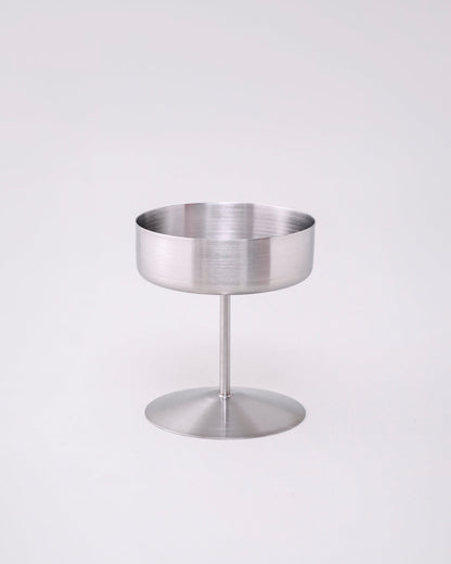 Stemline Pedestal Dessert Bowl - Silver
