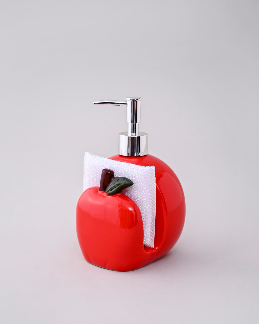 Apple Soap Dispenser With Scrub Holder