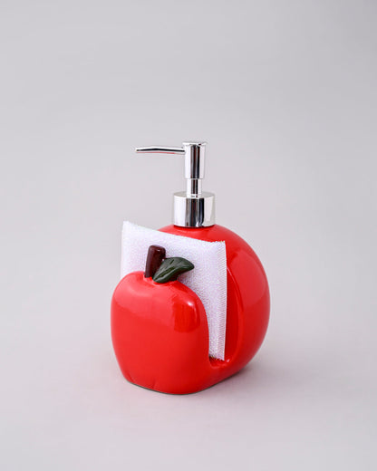 Apple Soap Dispenser With Scrub Holder