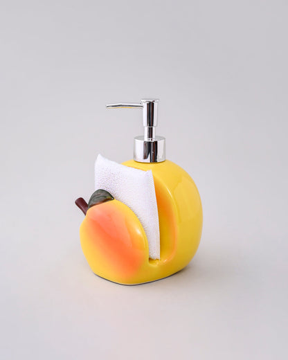 Apple Soap Dispenser With Scrub Holder