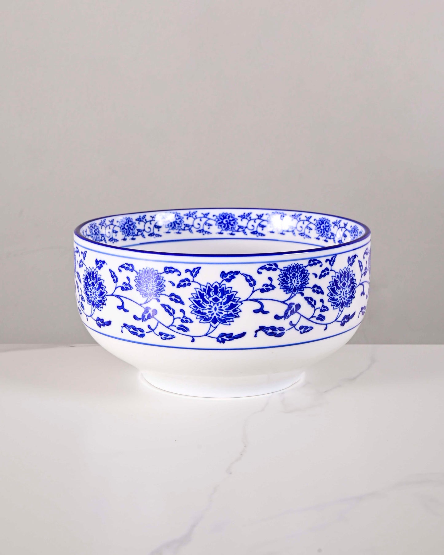 Vintage Blue & White Bowl - Large