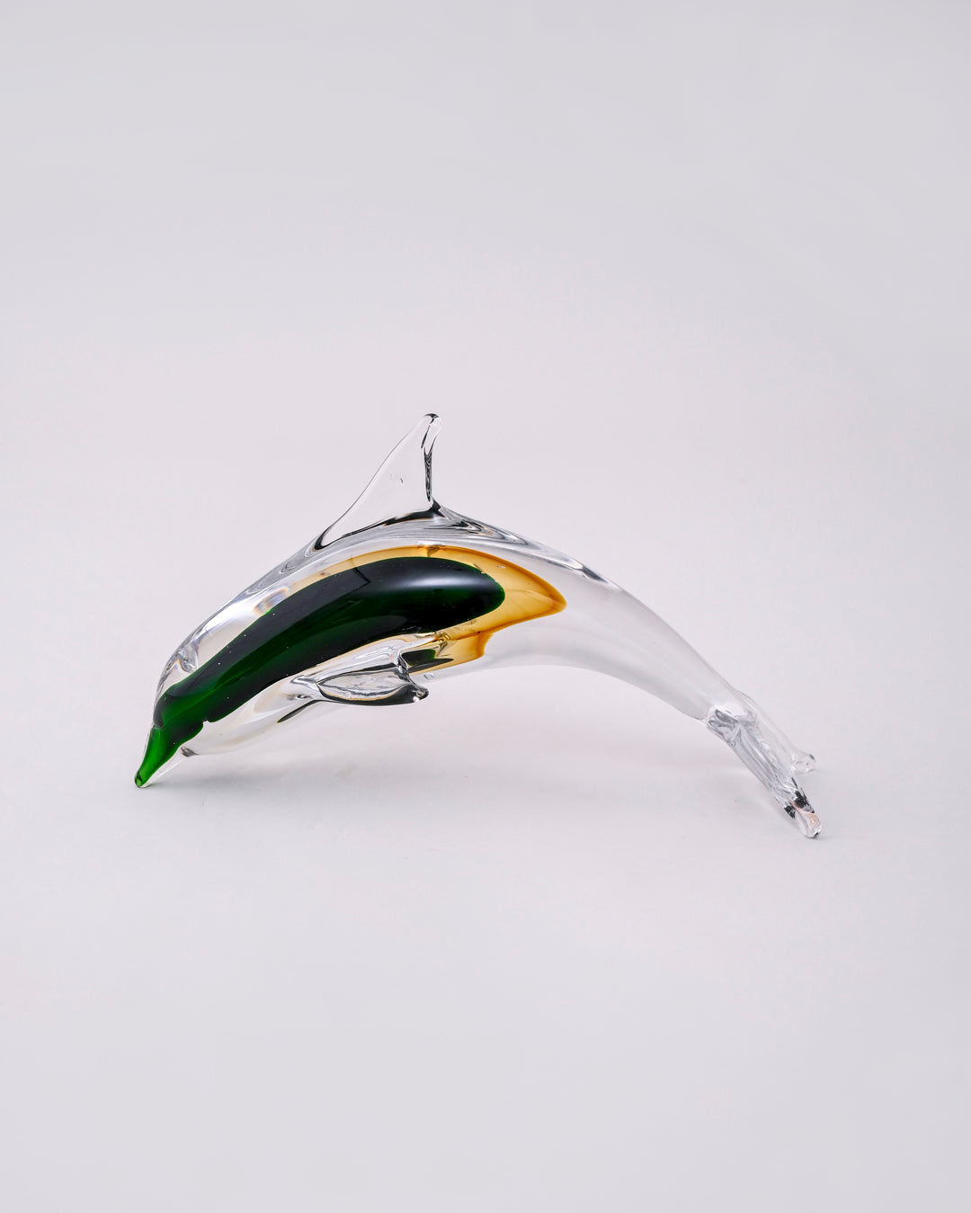 Emerald Wave Decorative Dolphin Figurine