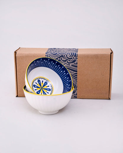 Classic Mandala Art Bowl - Set Of 2