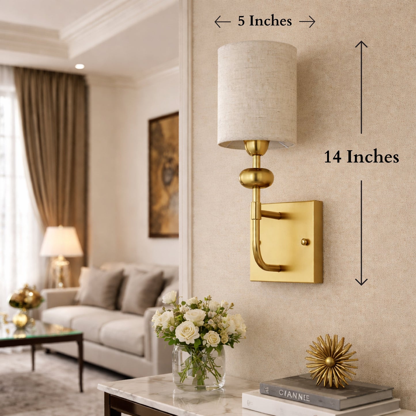 Bright Haven Wall Lamp for Home - Single Sconce