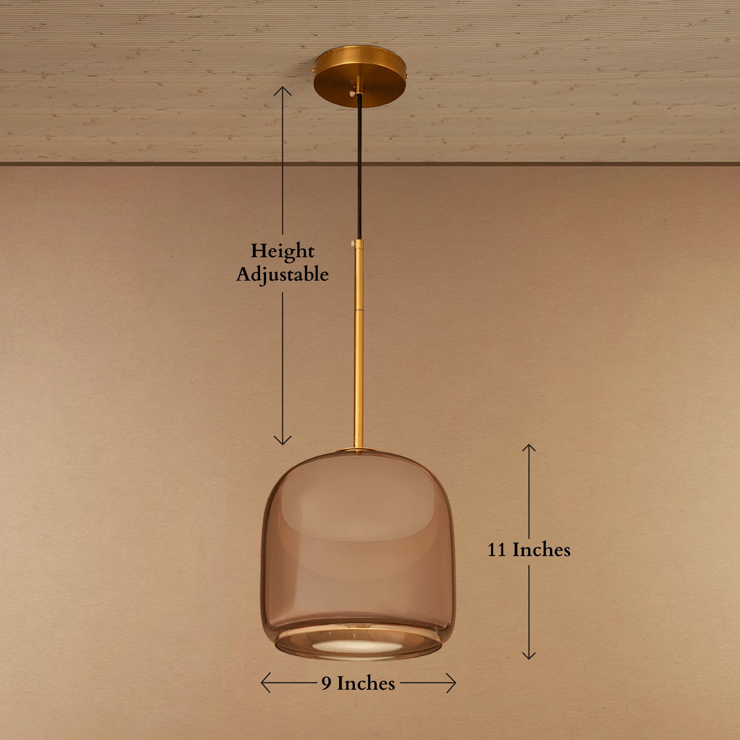 Obsidian Glow Ceiling Light For Home & Home Decoration Item
