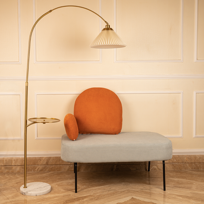 The Bay Area Arc Shaped Floor Lamp and Accent Table ( With Wireless Charging Table)