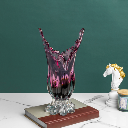 Lavendar Bliss Handblown Glass Decorative Vases & Home Decoration Items