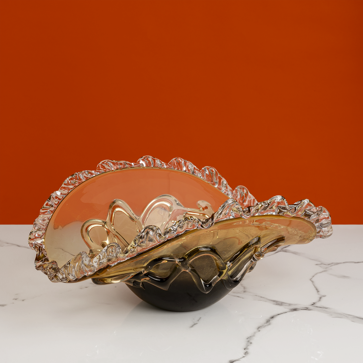 Sunburst Shine Handblown Glass Decorative Vases and Showpieces
