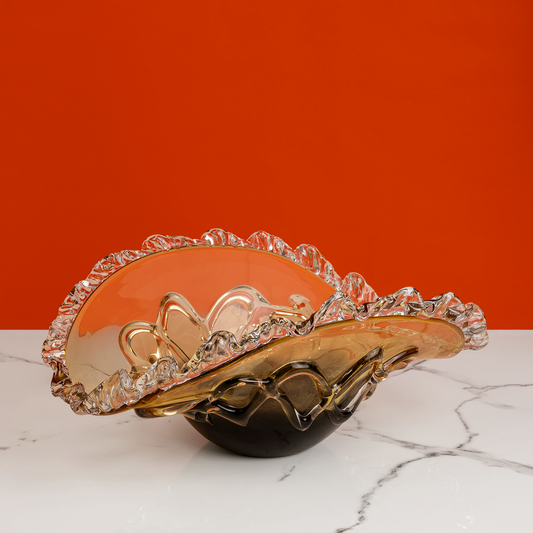Sunburst Shine Handblown Glass Decorative Vases and Showpieces