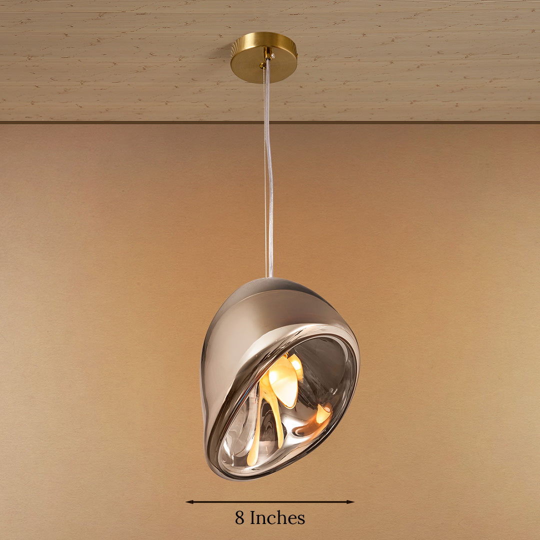 Eclipse Drift Pendant Light For Living Room & Home Decoration Item - Grey
