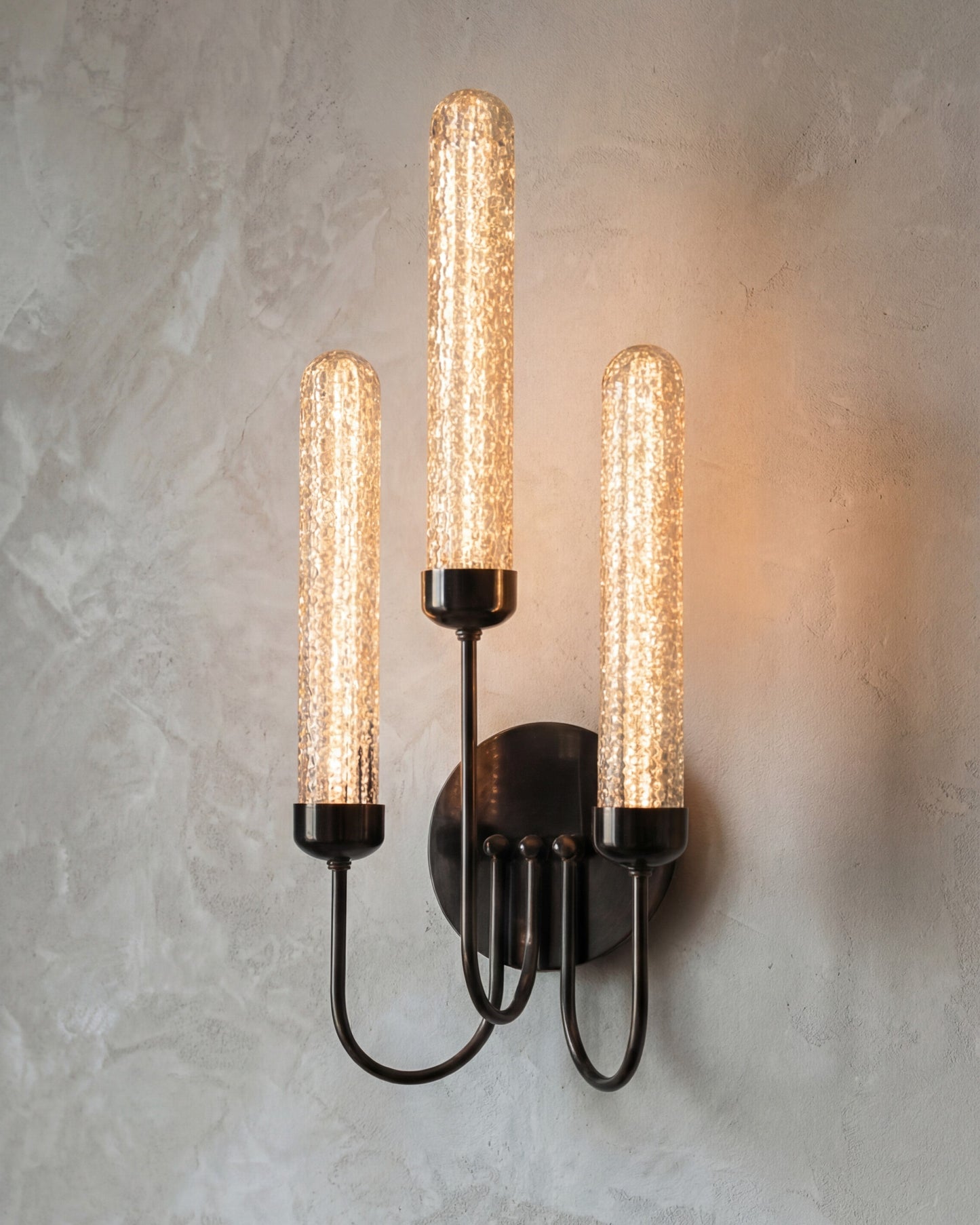 Crystal Spire Trio Wall Light