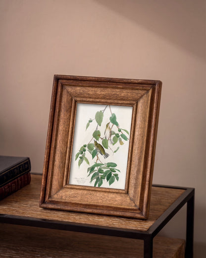 Rustic Walnut Border Photo Frame
