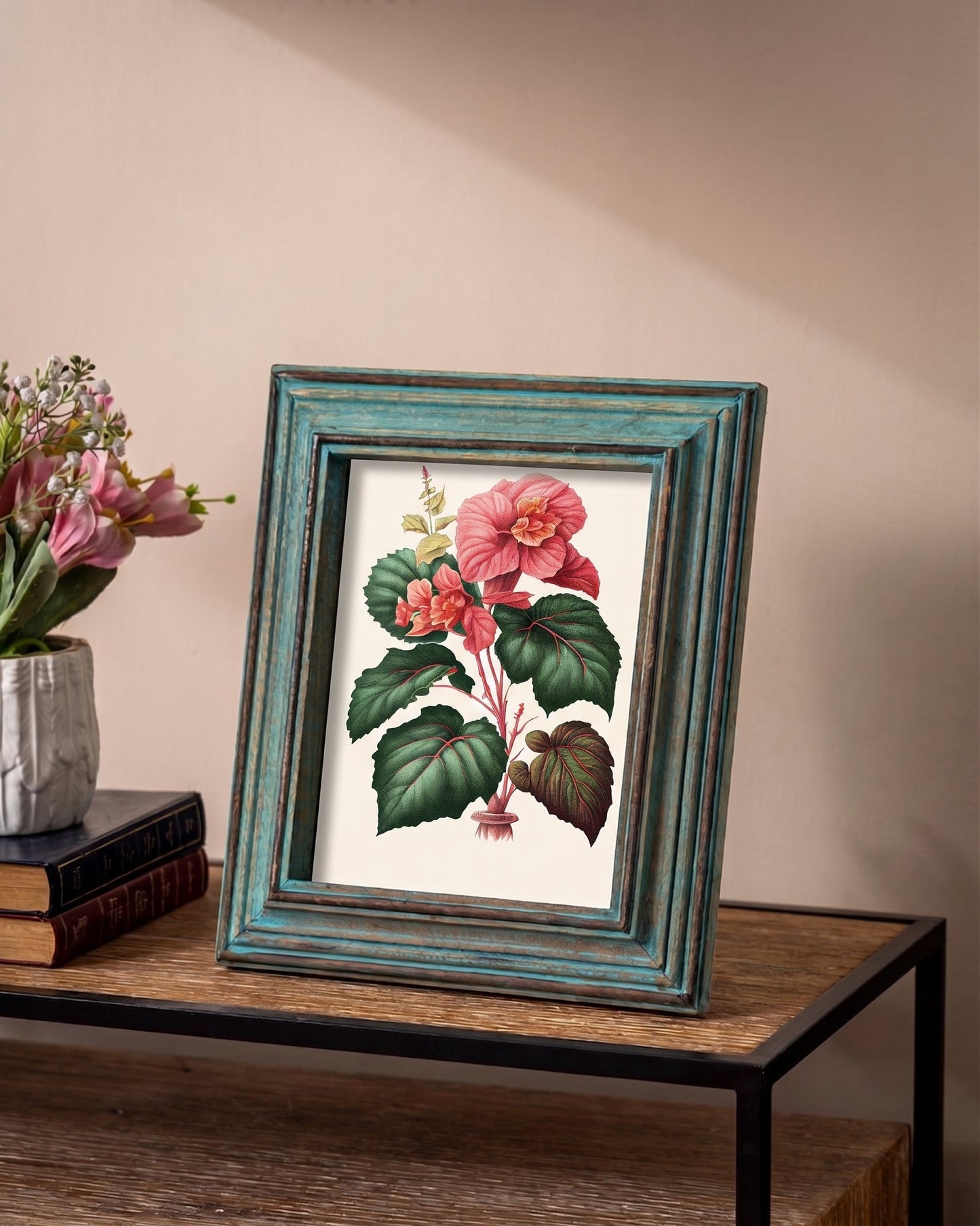 Turquoise Driftwood Photo Frame