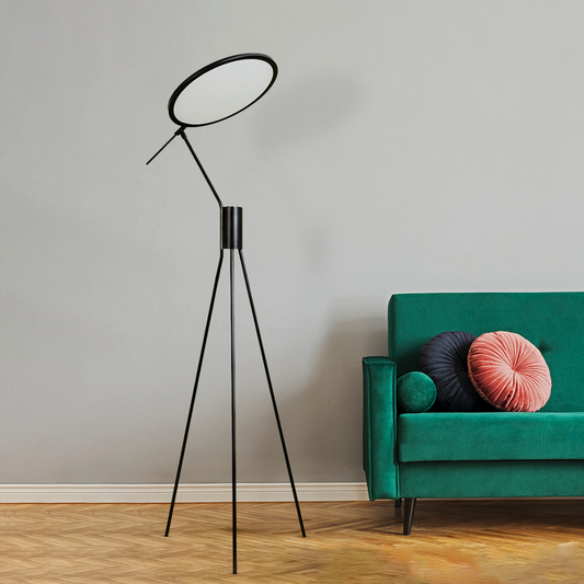 Modern Geometric Orb Designer Standing Lamp