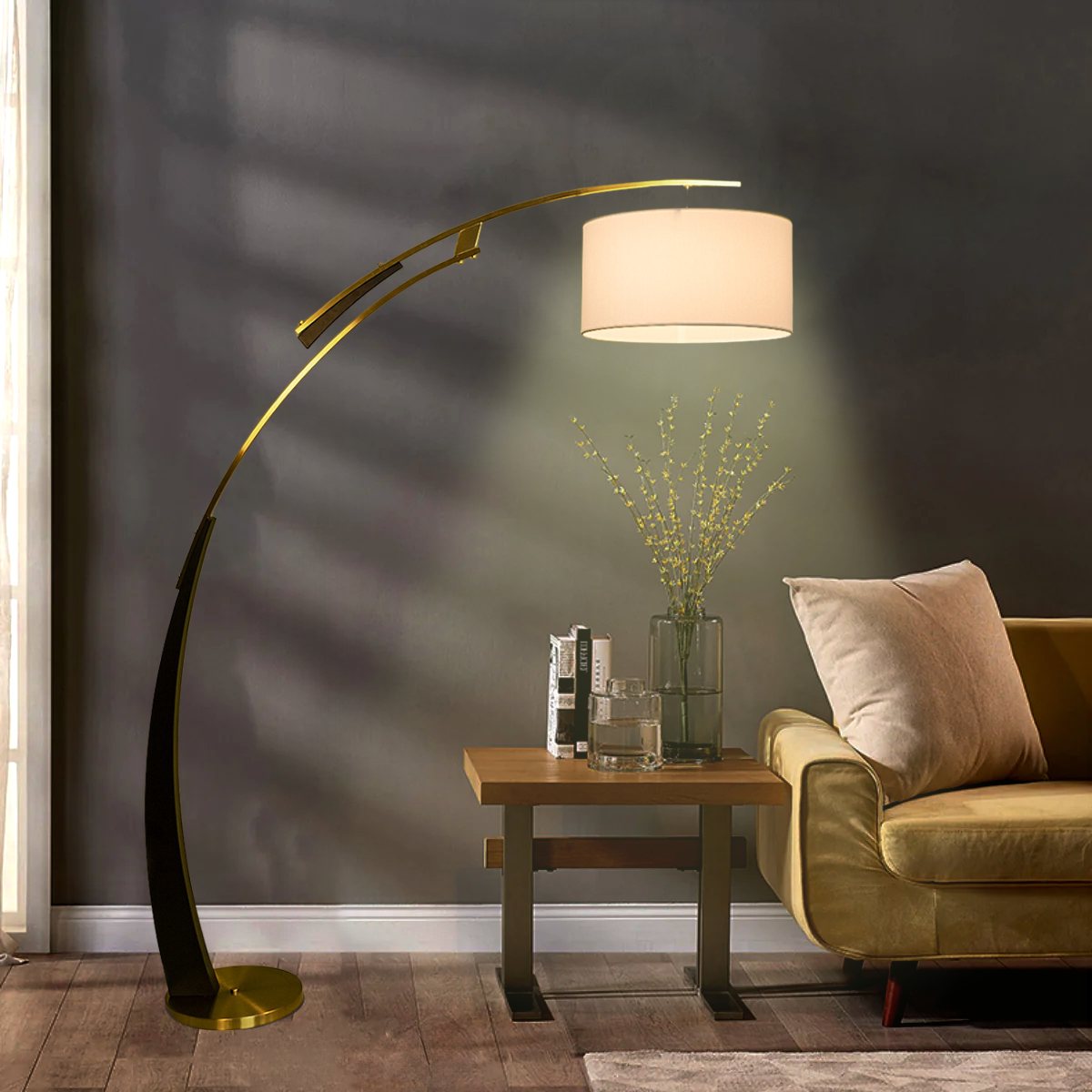 Mystical Dreamcatcher Designer Arc Floor Lamp for Living Room