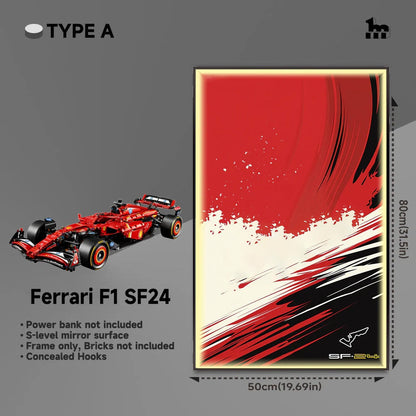 LEGO® TECHNIC™ Ferrari F1 SF24 42207 Car Display  Frame And LEGO Set
