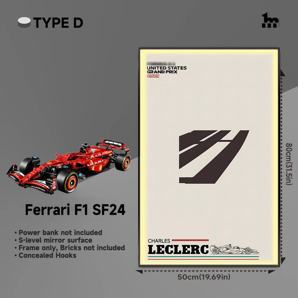 LEGO® TECHNIC™ Ferrari F1 SF24 42207 Car Display  Frame And LEGO Set
