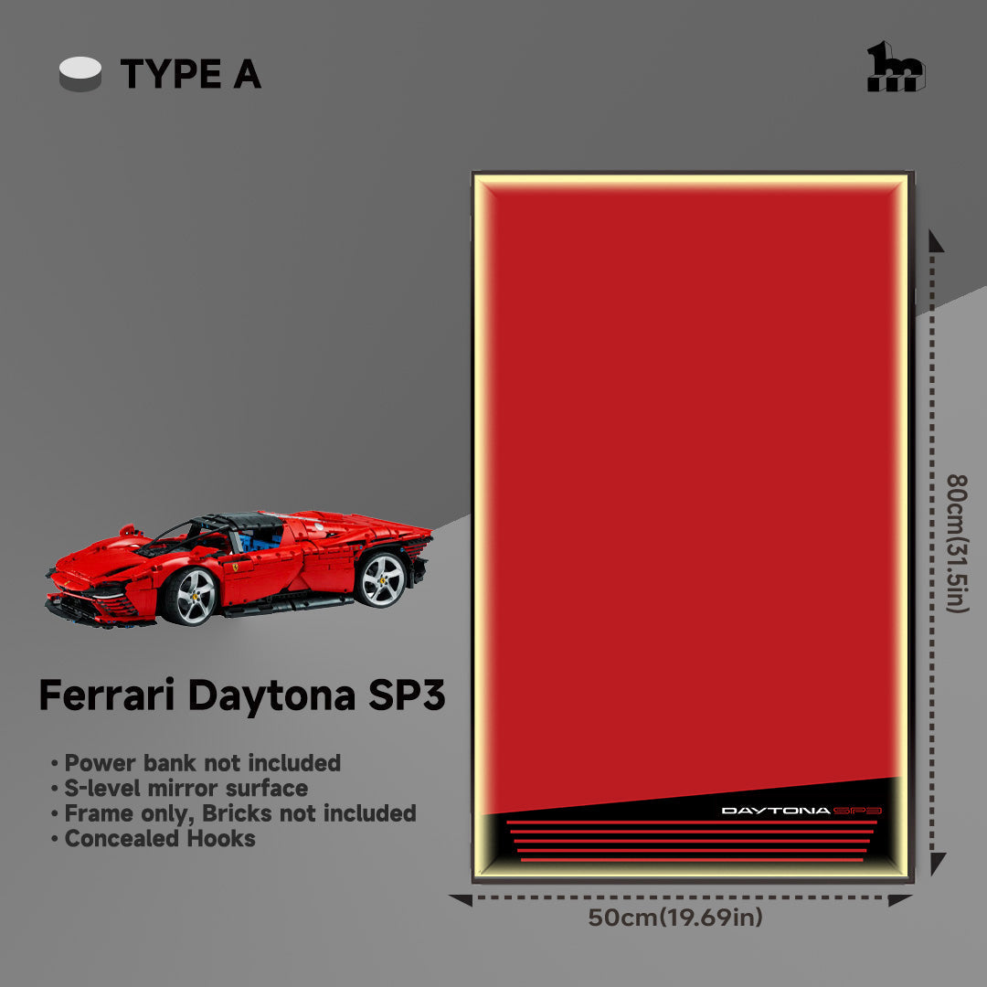 LEGO® TECHNIC™ Ferrari Daytona SP3 42143 Car Display Frame And LEGO Set