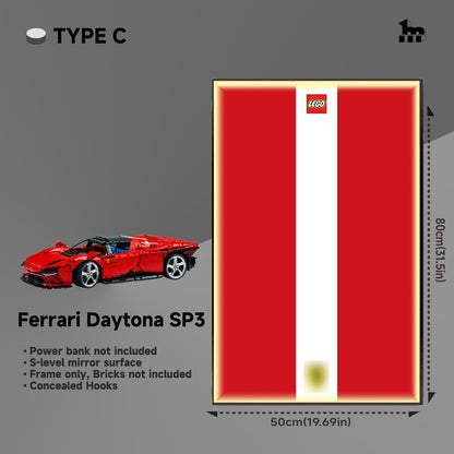 LEGO® TECHNIC™ Ferrari Daytona SP3 42143 Car Display Frame And LEGO Set