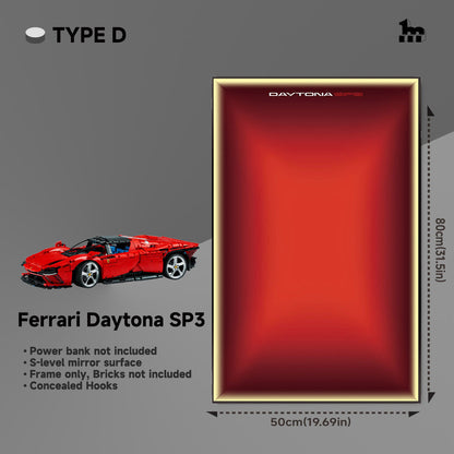 LEGO® TECHNIC™ Ferrari Daytona SP3 42143 Car Display Frame And LEGO Set