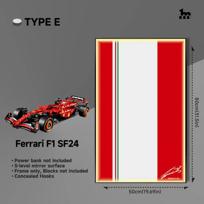 LEGO® TECHNIC™ Ferrari F1 SF24 42207 Car Display  Frame And LEGO Set