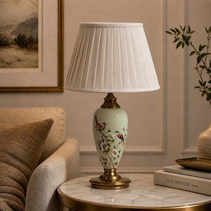 Fiesta Marble Effect Base Decorative Ceramic Table Lamp