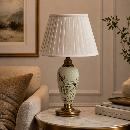 Fiesta Marble Effect Base Decorative Ceramic Table Lamp