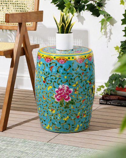 Sky Blossom Garden Stool