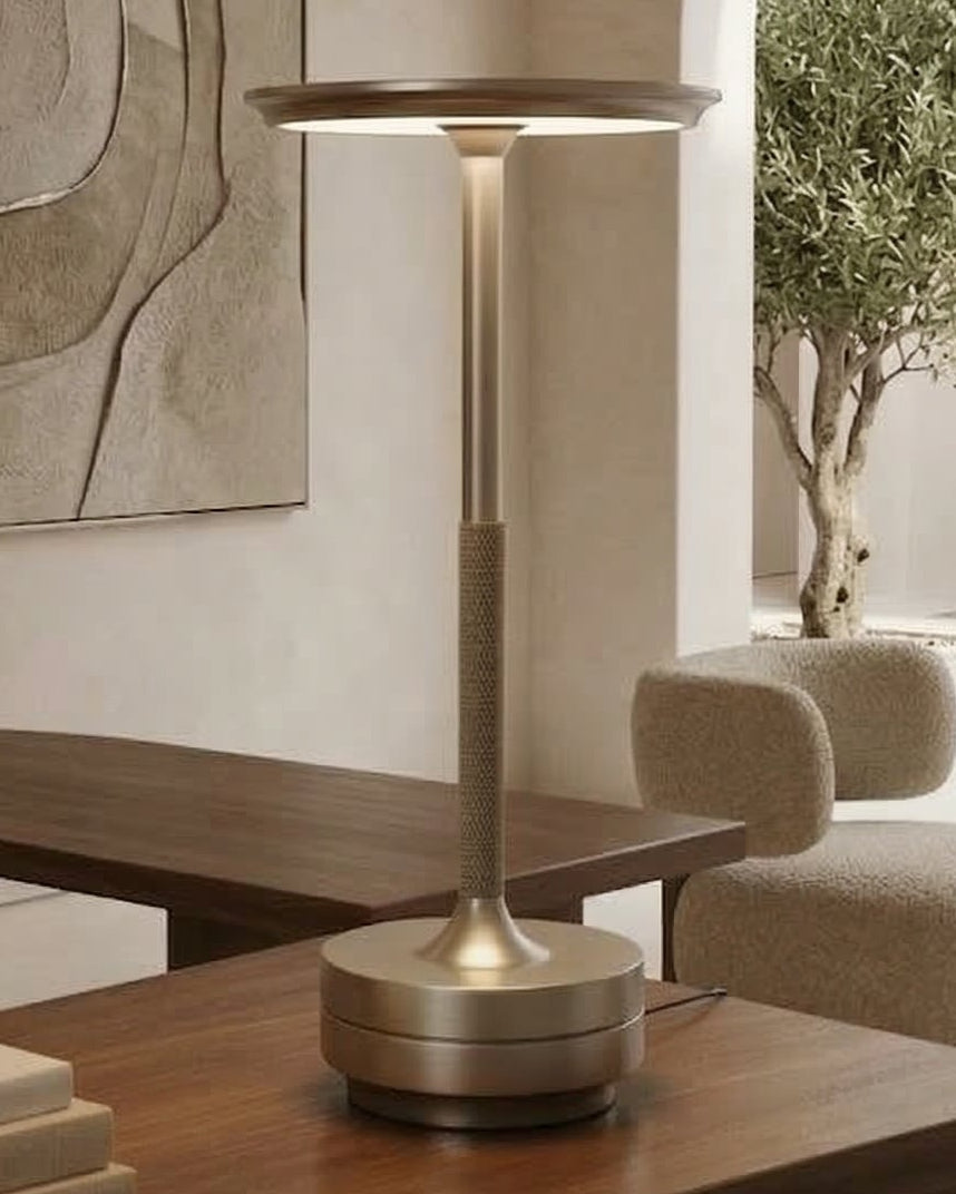 LunaTouch Rechargeable Table Lamp - Silver