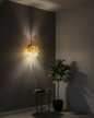 Crystal Crown Wall Light