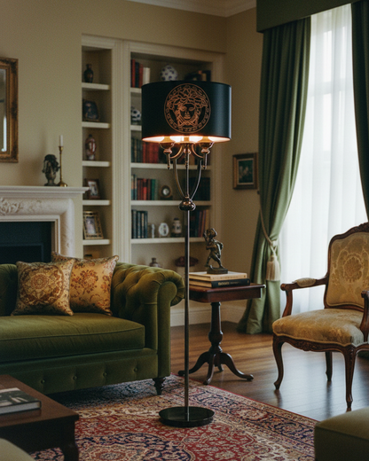 Noir Emblem Luxury Floor Lamp