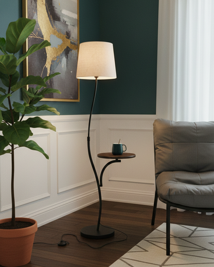 Harbor Curve Side Table Floor Lamp