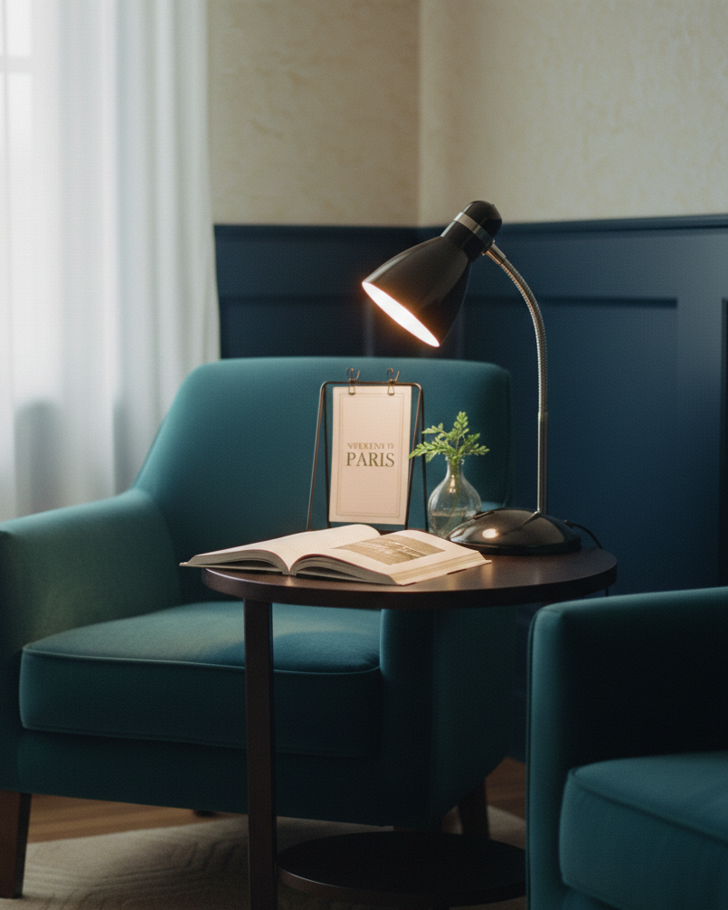 Focus Arc Table Lamp - Black