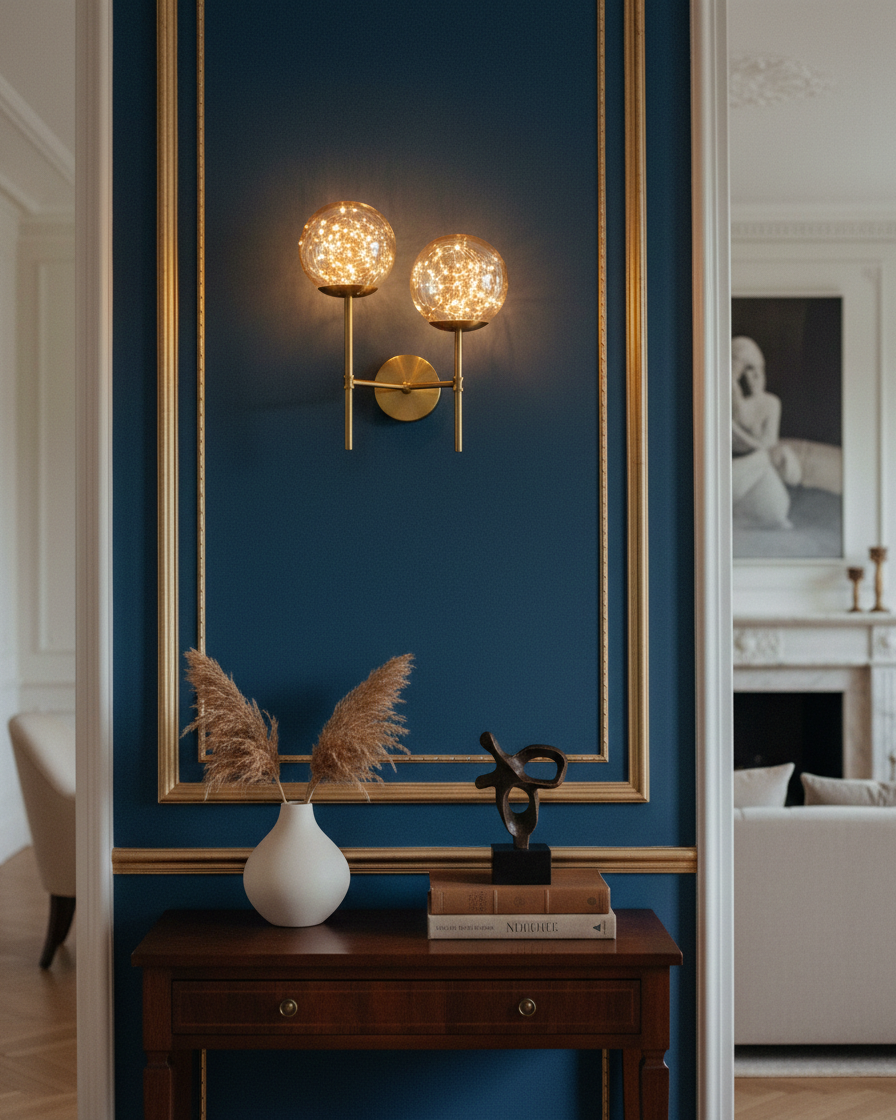 Double Globe Wall Light