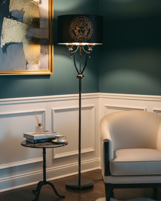 Noir Emblem Luxury Floor Lamp
