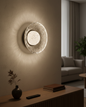 Lunar Drift Crystal Wall Light