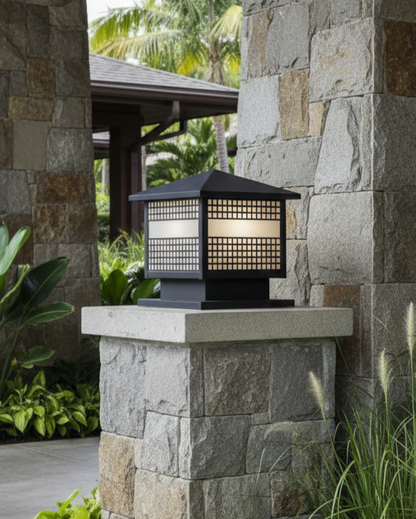Square Pattern Ourdoor Gate Light