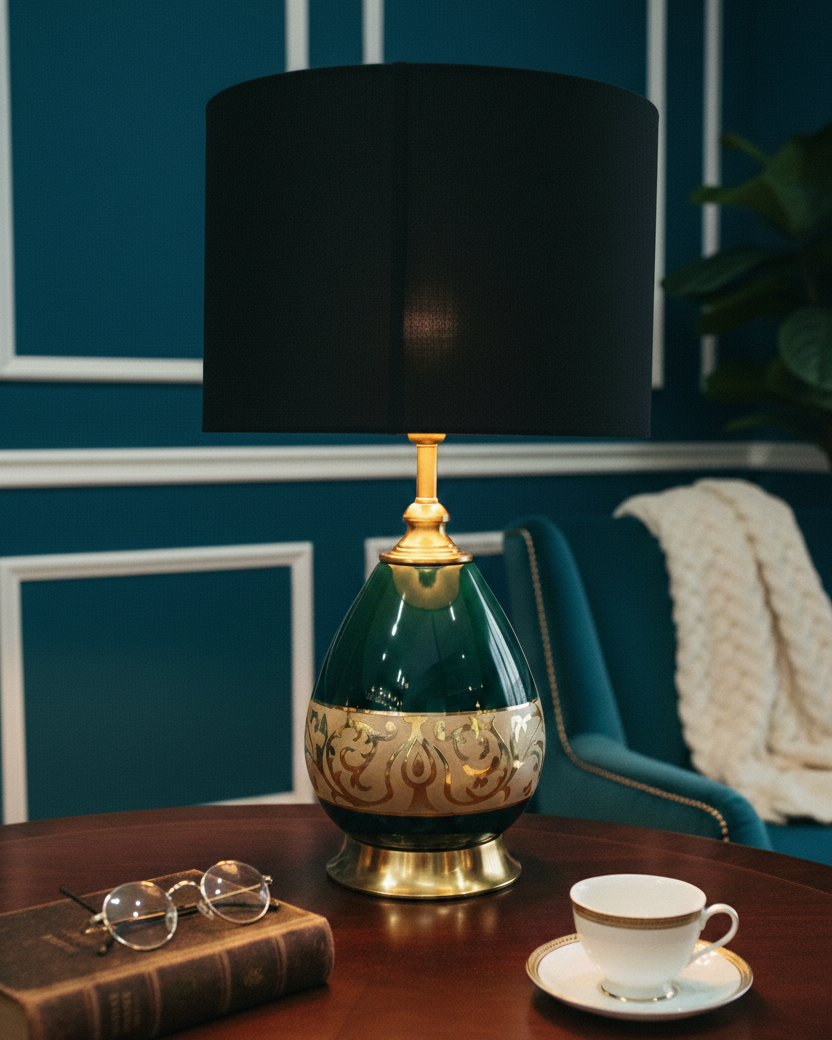 Emerald Crest Luxury Table Lamp