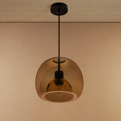Cosmo Shade Pendant Light For Living Room & Home Decoration item - Amber