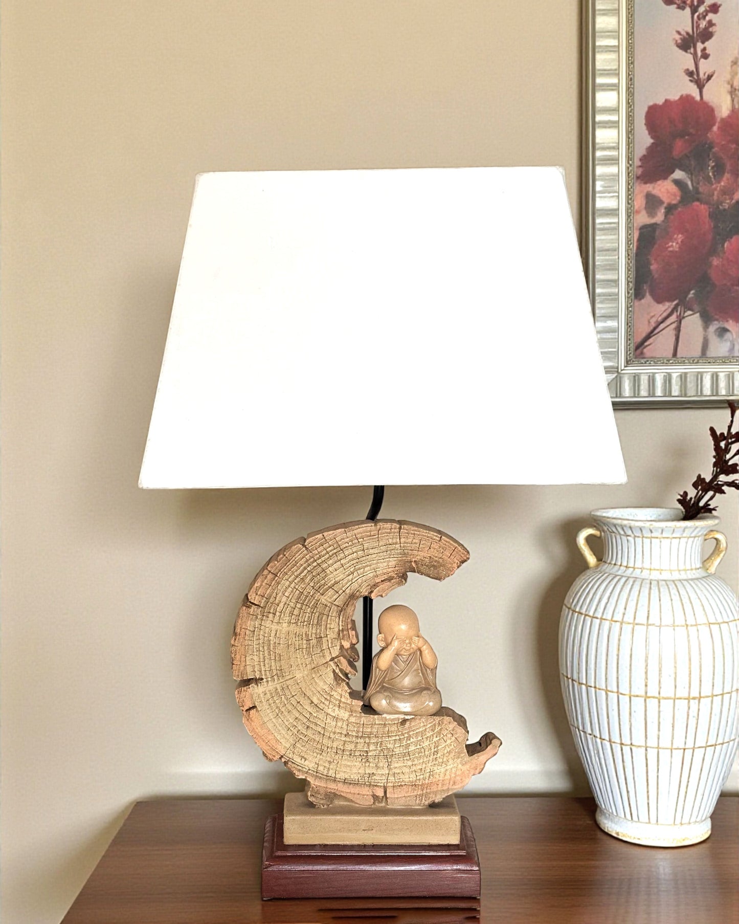 Crescent Zen Monk Table Lamp